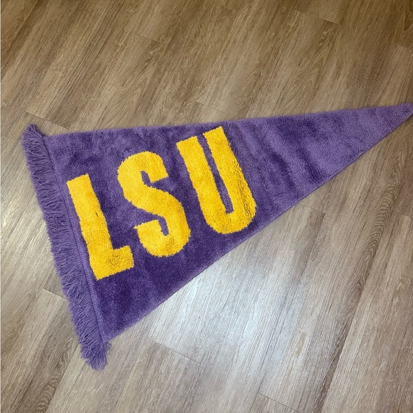 Other - LSU Purple and Gold Pennant Bath Mat